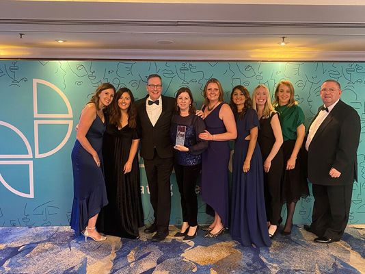 Team at the Personnel Today Awards 2022
